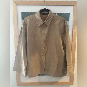 Zara suede top